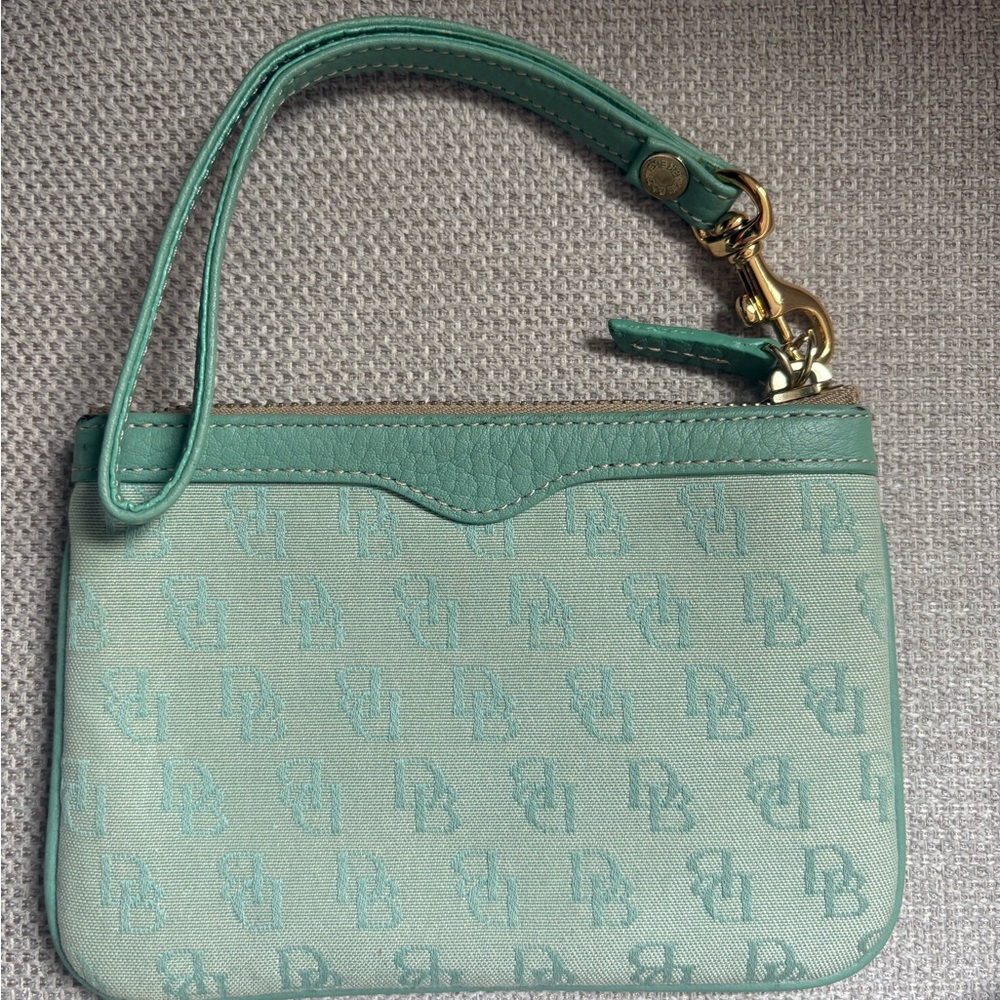 Dooney & Bourke Green Monogram coin purse
